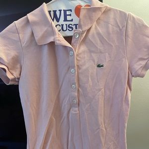 Lacoste Pink Polo, Sz 6
